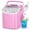 Pink, variant on Simzlife 26 lbs/24H Countertop Ice Maker Machine, 9 Bullet-Shaped Ice in 6 Min, Auto-Cleaning Portable Ice Maker for Kitchen, Home, Office, RV, Black