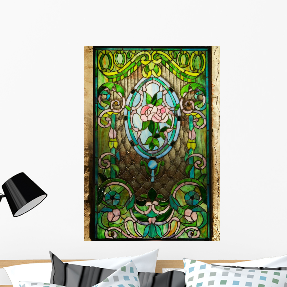 Beautiful Stainedglass Window Wall Mural Decal by Wallmonkeys Vinyl