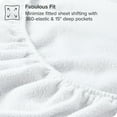 thumbnail image 5 of Bare Home Drap-Housse en Molleton Douillet - Molleton Polaire Ultra Moelleux - Drap à Poche Profonde - Très Grand Simple, Blanc, 5 of 5