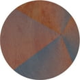 thumbnail image 1 of Ahgly Tapis Rond Lavable en Machine Intérieur Transitionnel Rose Poussière Violet, 5 Pieds Rond, 1 of 7