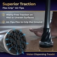 thumbnail image 6 of MD by Drive Air-Crutch™, Lightweight Underarm Walking Crutch for Adults, 300 lbs Capacity, Ergonomic Gel Grip (Slate), 6 of 18