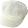 thumbnail image 5 of CoCopeaunts Newsboy Hats for Women Summer Breathable Mesh Straw Beret Adjustable Artist Painter Octagonal Caps Visor Beach Hat, 5 of 8