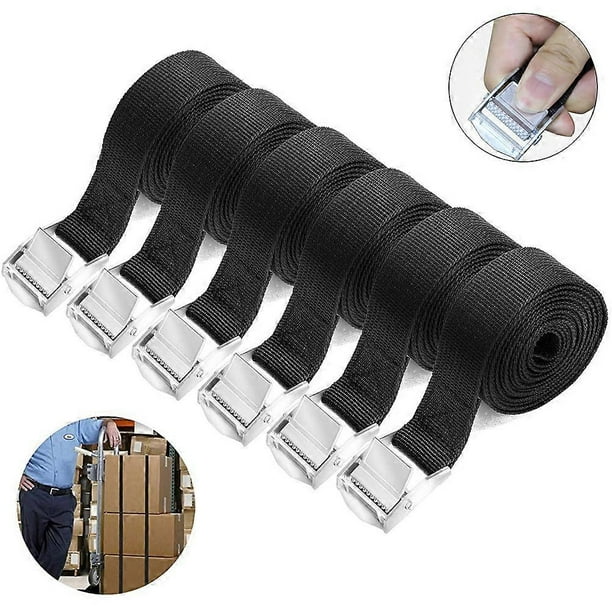 6PCS Tie Down Straps Lashing Straps Tensioning Belts Ratchet Straps Strong Durable Luggage Binding Strap