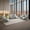 Light Gray, variant on Black Breathing Leather 3-Piece Living Room Recliner Sofa Set