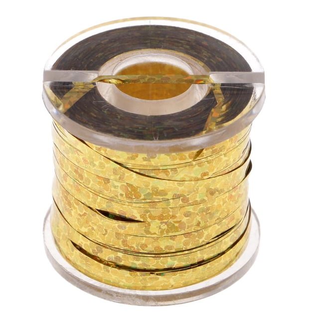 1 carrete para atar moscas, cinta de de oropel, cinta para señuelos holográficos, material para atar moscas Sunnimix Cinta de atado de moscas