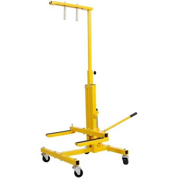 S-HOME Hydraulic Door Remover and Installer Jack Dolly in Yellow, 25.5 x 22.4 x 31.5 Inch Steel Tool Hoist