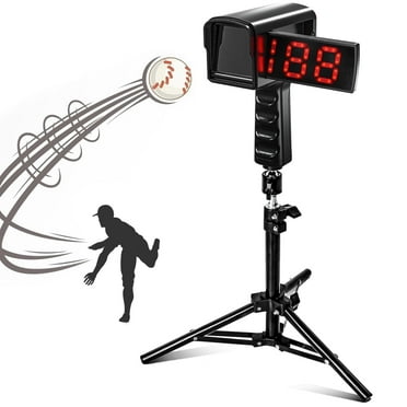 CureCalor Baseball Radar Gun, LED LCD Large Display, Speed Sensors with Adjustable Tripod