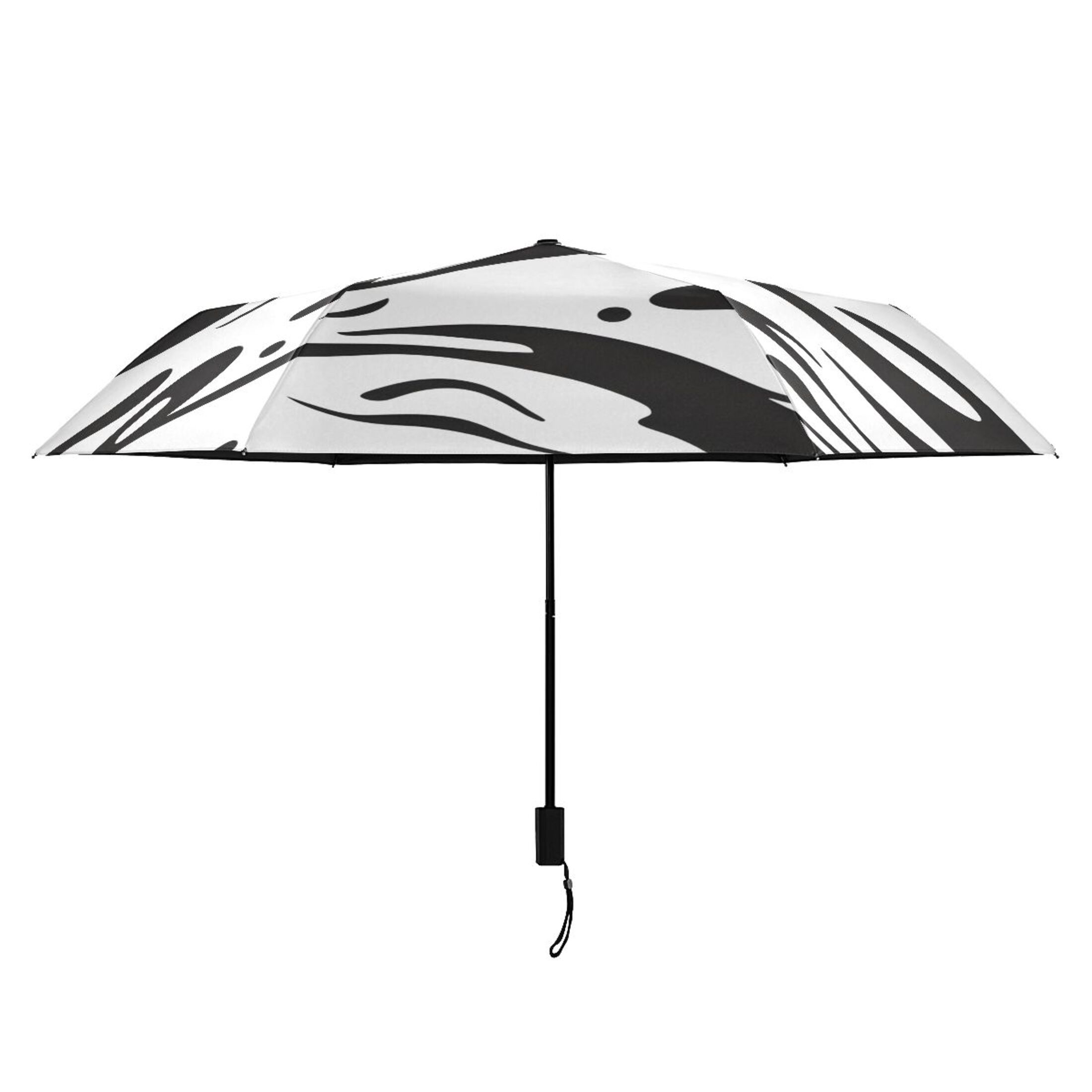 ALAZA Liquid Wave Pattern UPF 50+ Compact Folding Umbrella for Rain Travel Umbrella Packable