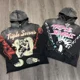 thumbnail image 3 of Sudadera de gran tamaño con estampado de dibujos animados retro estilo hip hop estilo Harajuku de estilo europeo y americano para mujer, jersey informal gótico punk para hombre, 3 of 6