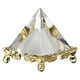 thumbnail image 5 of Cristal de meditación con prisma piramidal  decoración que aporta energía positiva símbolo de prosperidad figura de pirámide de cristal con soporte dorado para ANGGREK Otros, 5 of 8