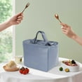 thumbnail image 5 of Dmlowu Lunch Box for Women 7x9" Durability Lunch Bag Portable Transparent Insulated Cooler Lunch Tote Bag for Home Office School Supplies, 5 of 9