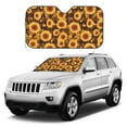 thumbnail image 4 of Bingfone Vintage Brown Plaid Sunflower Car Windshield Sunshade,Sun Foldable Sun Shield Sun Visor for Car - Medium, 4 of 8