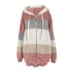 thumbnail image 5 of Chaquetas para mujer Tallas grandes Invierno Cálido Felpa suelta Cremallera Chaqueta con capucha Abrigo Odeerbi  ODB-3, 5 of 6