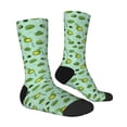 thumbnail image 3 of Uemuo Froggs In The Lake Pattern Women's Crew Socks, Soft Durable Breathable Moisture-Wicking with Odor Control Cotton socks, 3 of 9