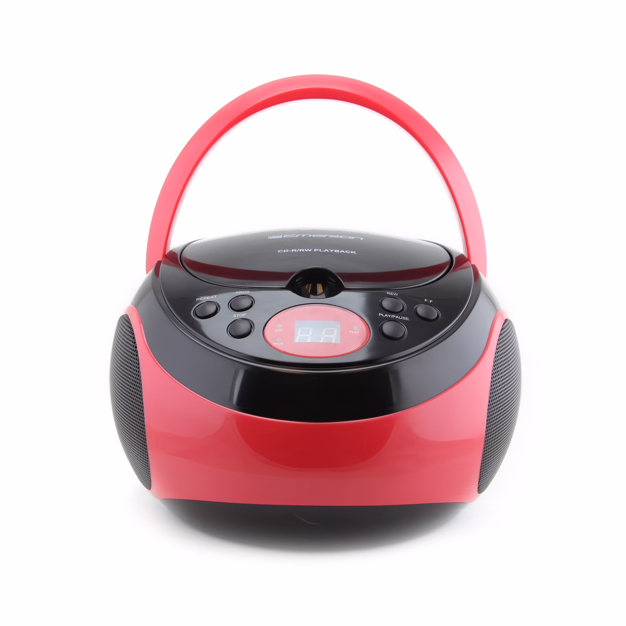 Red, variant on Emerson EPB-3000 Portable CD Player with AM/FM Stereo Radio, Black