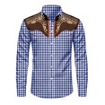 thumbnail image 3 of Kiijoy Boys Cowboy Western Shirt Casual Plaid Long Sleeve Button Down Shirt, 7-8 Years, 3 of 3