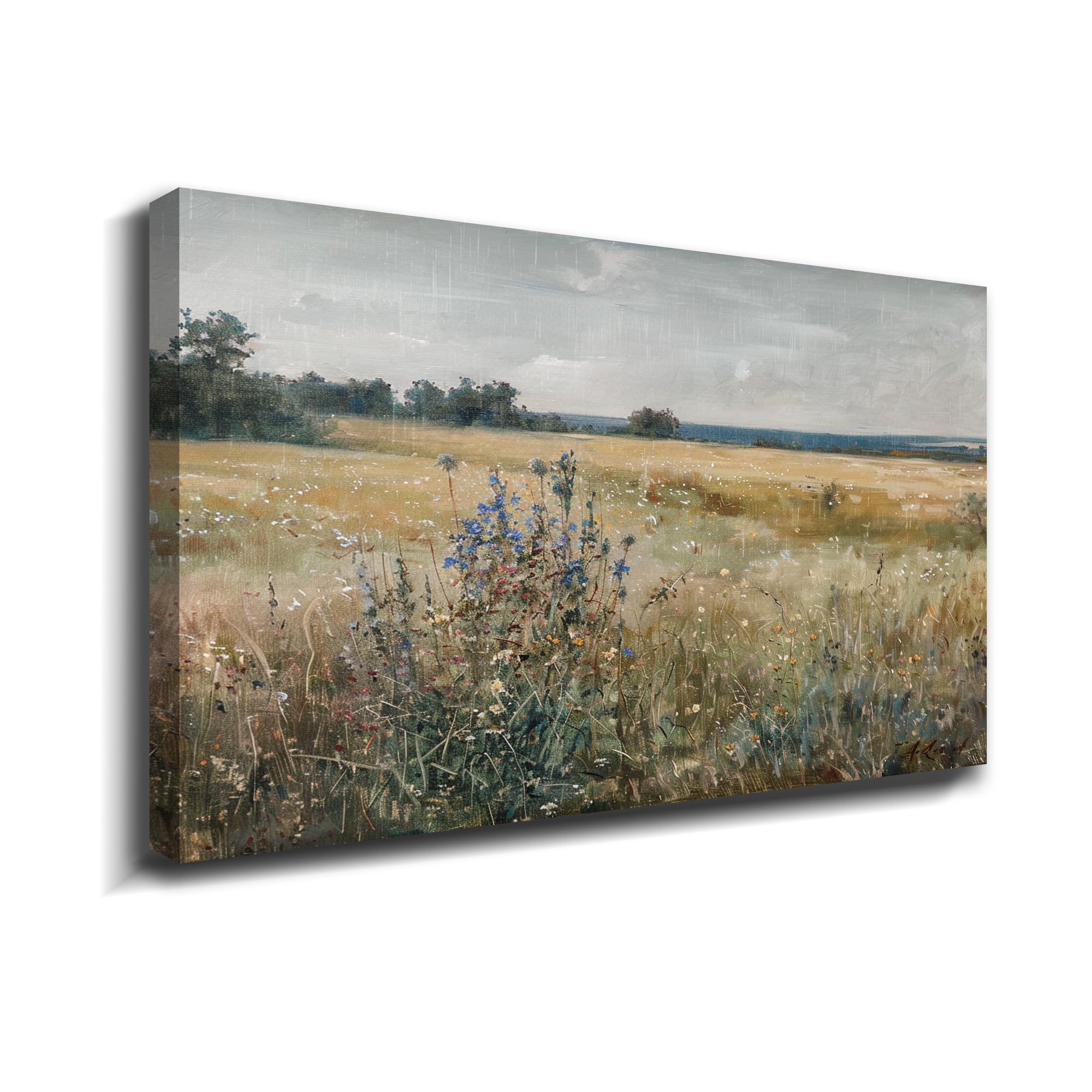 Abstract Oil Painting Weald Canvas Art Framed Abstract Wall Art For Livingroom Bedroom Office