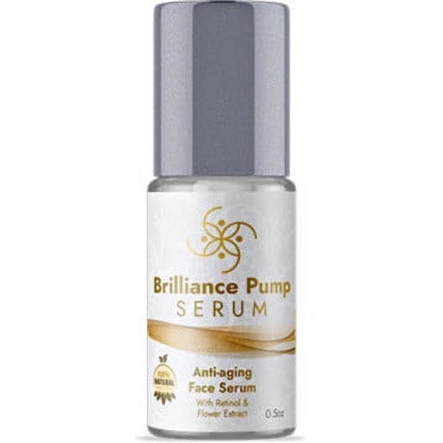 Suero Brilliance Pump, Suero Antiedad Brilliance Pump, Suero Antiedad para Ojos, Suero Facial Brilliance, Reduce Líneas de Expresión y Arrugas para Todo Tipo de Piel (50 ml)