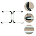 thumbnail image 1 of TEHAUX 2Pcs Strong Iron Folding Table Legs for Computer Desk Bed Table Easy Install, 1 of 8