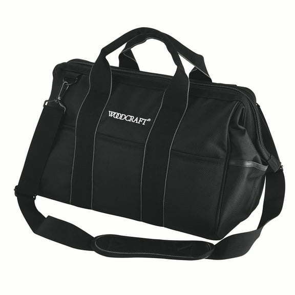 Woodcraft 21 Pocket Tool Bag, Black