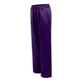 thumbnail image 4 of TTUHYWXI Womens Wide Leg Pajama Pants Satin Silk Casual Loose Elastic Waist Lounge Pants Pj Bottoms (Purple, L), 4 of 6