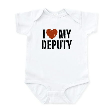 

CafePress - I Love My Deputy Infant Bodysuit - Baby Light Bodysuit Size Newborn - 24 Months