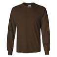 thumbnail image 1 of Gildan - Camiseta básica de manga larga para hombre- 22 colores diferentes (Marrón chocolate), 1 of 2