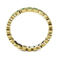 thumbnail image 4 of Emerald Bezel Set Milgrain Work Eternity Band 0.57 ct tw to 0.67 ct tw in 14K Yellow Gold.size 6.0, 4 of 8