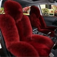 thumbnail image 2 of Cojín de asiento de coche de invierno de lana de primera fila, cojín individual de una sola pieza, cojín de asiento de felpa, funda de asiento universal, cojín de lana, 2 of 6