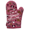 thumbnail image 2 of I'm A Simple Woman Oven Mitt Funny Coffee Dog Lover Pizza Cute Novelty Kitchen Glove, 2 of 8