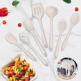 thumbnail image 2 of Walchoice 7-Piece Utensils Set, Khaki, Silicone Cooking Utensils for Kitchen, Non-stick Gadget Tools Include Slotted Turner, Soup Ladle, Pasta Server, Dishwasher Safe & Heat Resistant, 2 of 7
