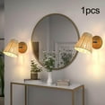 thumbnail image 3 of Rattan Wall Sconce Wall Mounted Wall Lamp Bedside Lamp Wall Light for Hallway Barn Loft, 3 of 9