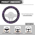 thumbnail image 5 of Uorisanigo Purple Camo Fuzzy Steering Wheel Cover Branch Print Vehicle Steering Wheel Covers for Winter Easy to Install Car Accessories Thicken Car Steering Protector Gift for Friends, 5 of 8