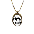 thumbnail image 1 of Te amo deerly quote Style Antique Brass vintage collar colgante llavero Unbranded M, 1 of 3