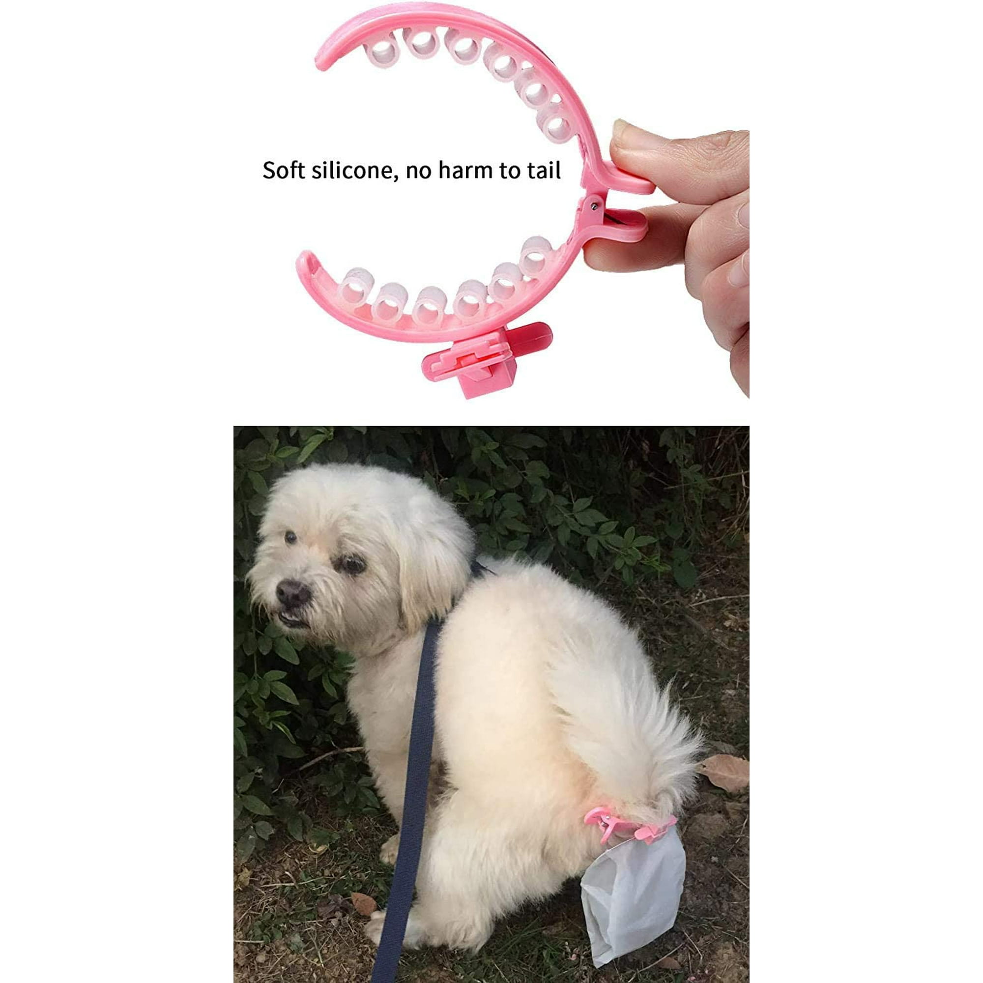 Dog poop bag that clips to tail best sale