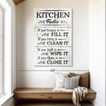 thumbnail image 2 of Elephant Stock Clean Kitchen Wall Sign Wall Art - Vertical Multi Panel Canvas - Living Room Wall Decor - Wall Signs Multi Panel - Black And White Decor - 32" x 50", 2 of 8
