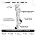 thumbnail image 2 of Pofeuu Alpacas and Hearts Print Compression Socks for Women & Men Circulation - Best Support for Nurses,Running,Athletic,Sports, 2 of 7
