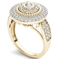 thumbnail image 2 of Imperial 1ct TW Diamond 10K Yellow Gold Cluster Halo Engagement ring, 2 of 5