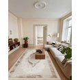 thumbnail image 3 of Beige Framed Area Rugs for Living Room Washable Rugs Boho Moroccan Area Rug Soft Neutral Geometric Bohemian Carpet Distressed Indoor Rug for Bedroom Dining Room Office Foldable Nonslip Rug, 3 of 9