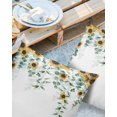 thumbnail image 2 of Pack of 2 Outdoor Pillow Covers, Country Style Farmhouse Yellow Sunflower and Eucalyptus Waterproof Square Throw Pillowcase Cushion Decorative Pillow Covers for Couch Patio Tent, 16x16 in, 2 of 6