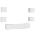 thumbnail image 3 of vidaXL 6 Piece TV Cabinet Set Concrete Gray Chipboard, 3 of 60