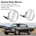 thumbnail image 4 of Espejos de Puertas de Chrome, Circular 2802710 Superficie externa de alta Definición Fácil de Instalar para impala 1963 A 1964, 4 of 7
