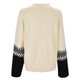 thumbnail image 4 of Gibobby Sueter para mujer invierno punto diseño de en contraste para mujer con puños anchos y suéter de punto con cuello en V(Beige,G), 4 of 5