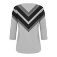 thumbnail image 7 of ZHENHONG Womens V Neck T Shirts, 3/4 Length Sleeve Womens Tops V Neck Casual Tunic Tops Basic Shirts Loose Fit Tees 3/4 Sleeve Shirts for Women, 7 of 7