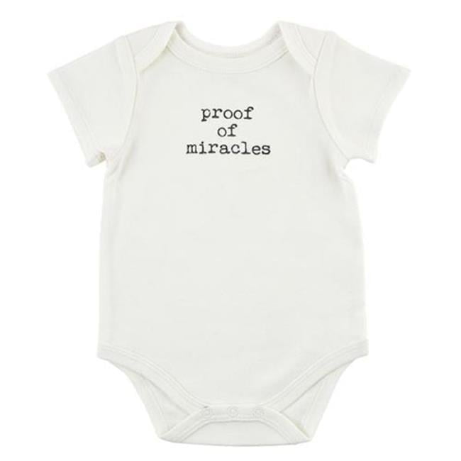 Stephan Baby 205225 Snap Shirt - Proof of Miracles - 0-6 Month