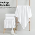 thumbnail image 5 of Jessy Home 2 Pack-16"x31" White Hand Towels Set Ultra Soft 200 GSM Hand Towel Set, 5 of 8