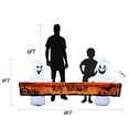 thumbnail image 3 of Large Hallowee Inflatable-8FT White Ghosts with Orange Banner Print “Happy Halloween” LED Lights Outdoor Halloween Decorations Blow Up Decoration for Halloween Party, Yard, Garden, Lawn, 3 of 9