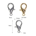 thumbnail image 3 of 100Pcs Alloy Lobster Claw Clasp Hook for DIY Purse Bracelet Jewelry Findings, 3 of 8