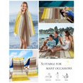 thumbnail image 5 of Yellow Brown Beach Towels Oversized Super Absorbent, Farmhouse Wood Grain Vintage Striped Lightweight Bath Towel Quick Dry Sets For Bathroom/Pool/Rv Camping/Beach Play/Gym Room/Picnic 30"x60", 5 of 8