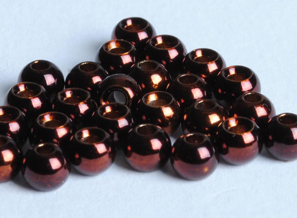 100 Fly Tying Tungsten Beads Copper size 5//64 FREE SHIPPING